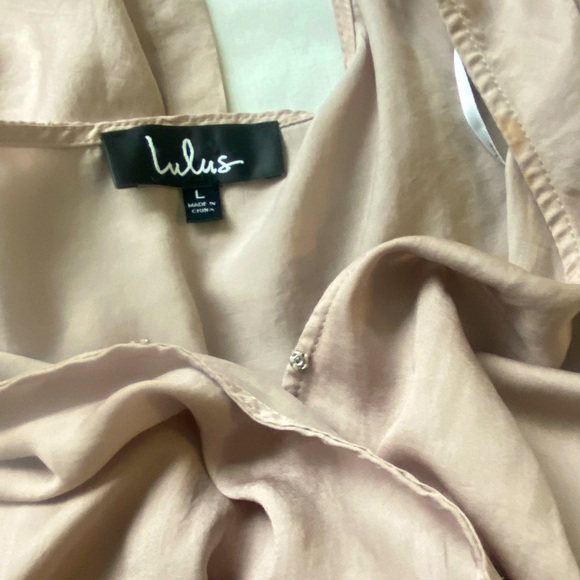 Lulu’s romper women’s size large mauve long sleeve - Picture 2 of 8